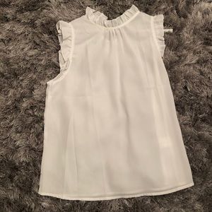 Brand new, never worn!! High neck ruffle blouse